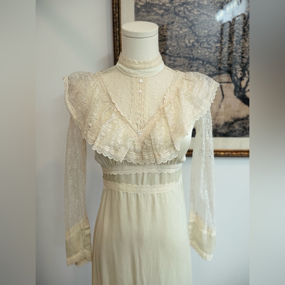 ✨ GUNNE SAX 1970s vintage maxi dress - Picture 2 of 9